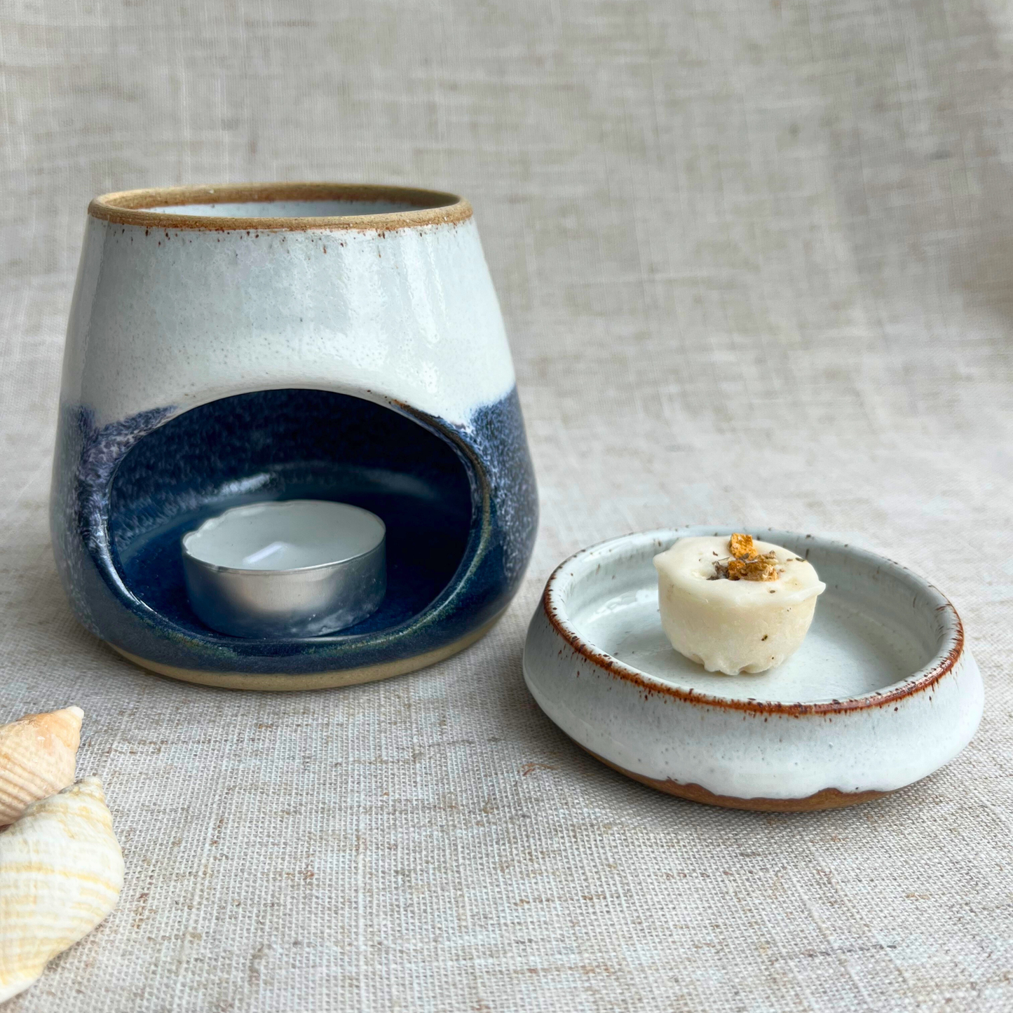 Handmade Coastal Ceramic Wax Melt Burner