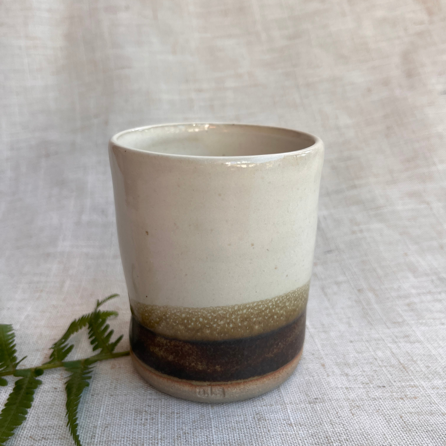 Forest Handmade Ceramic Thumb Cup