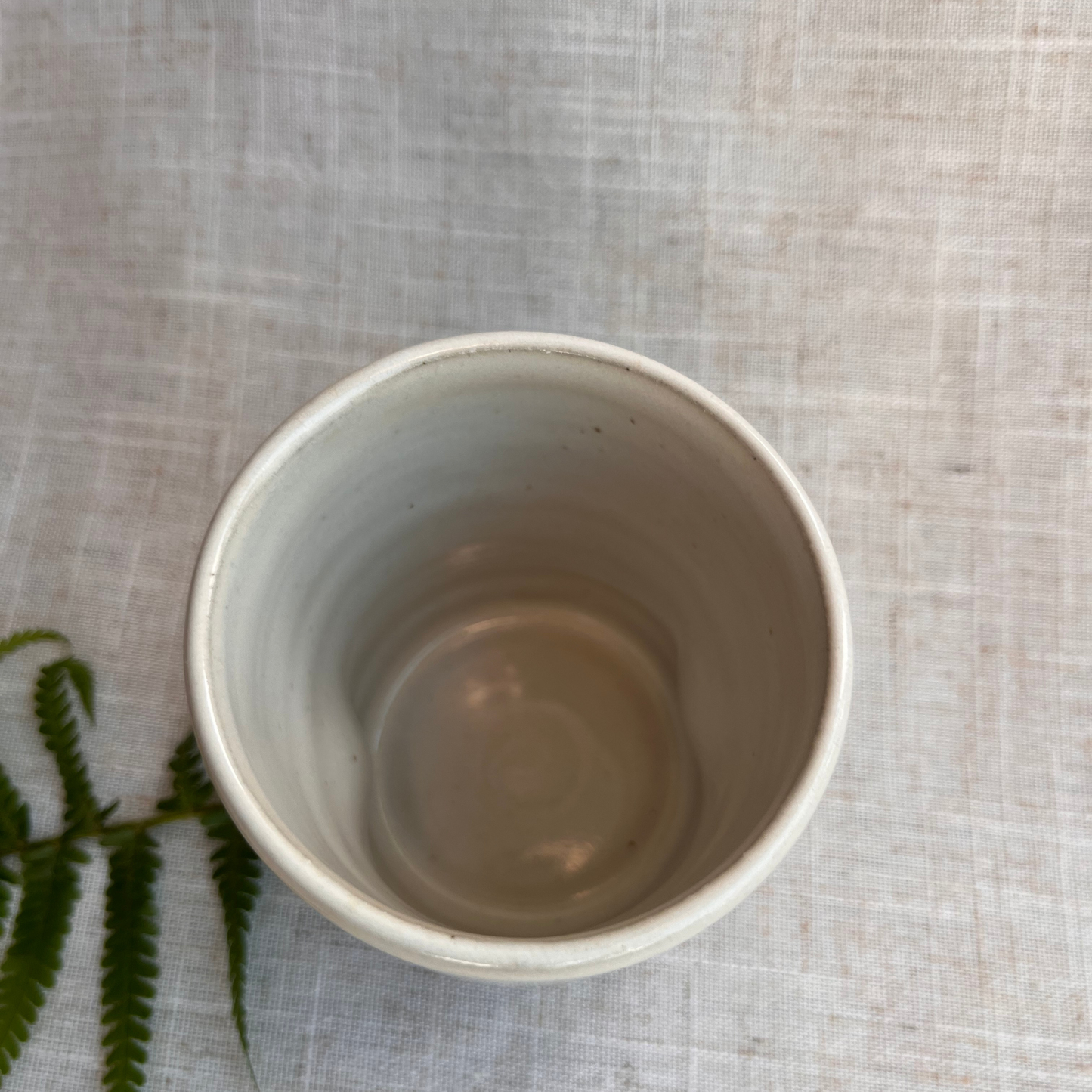 Forest Handmade Ceramic Thumb Cup