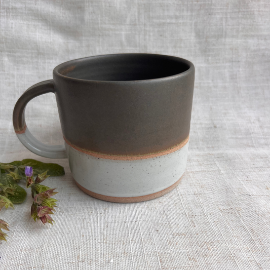 Forest Handmade Ceramic Mug Green & White