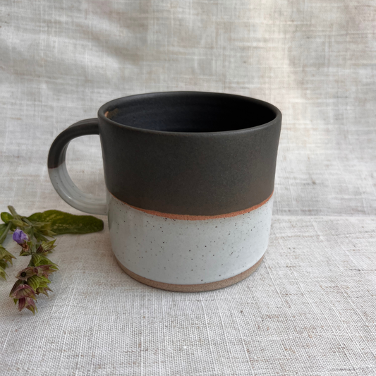 Forest Handmade Ceramic Mug Green & White