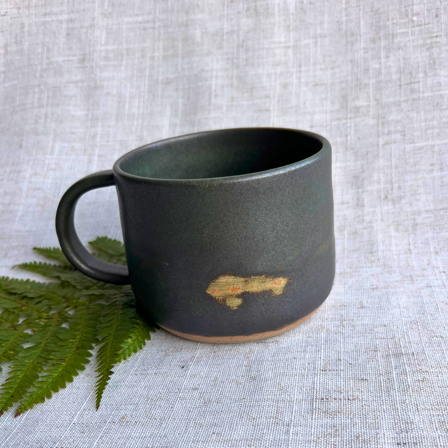 Handmade Forest Green Ceramic Mug