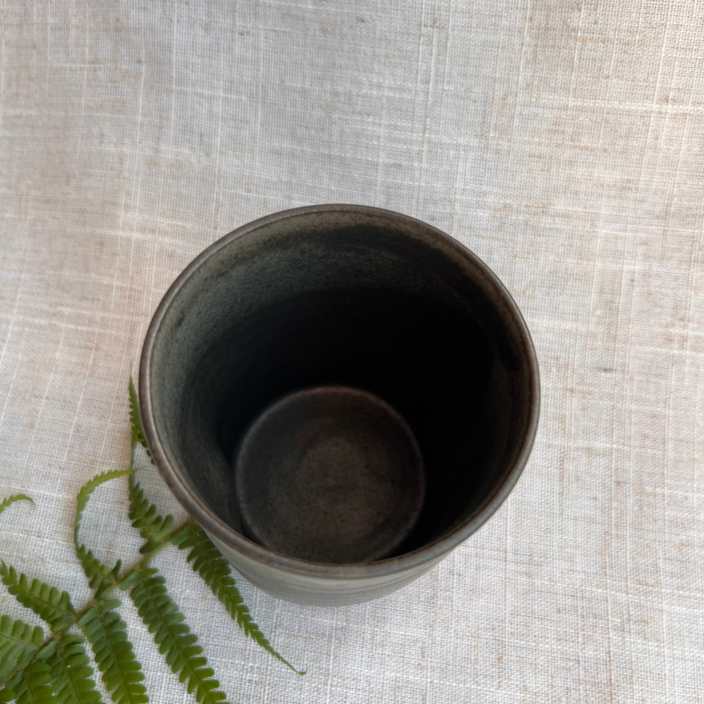 Forest Handmade Ceramic Thumb Cup