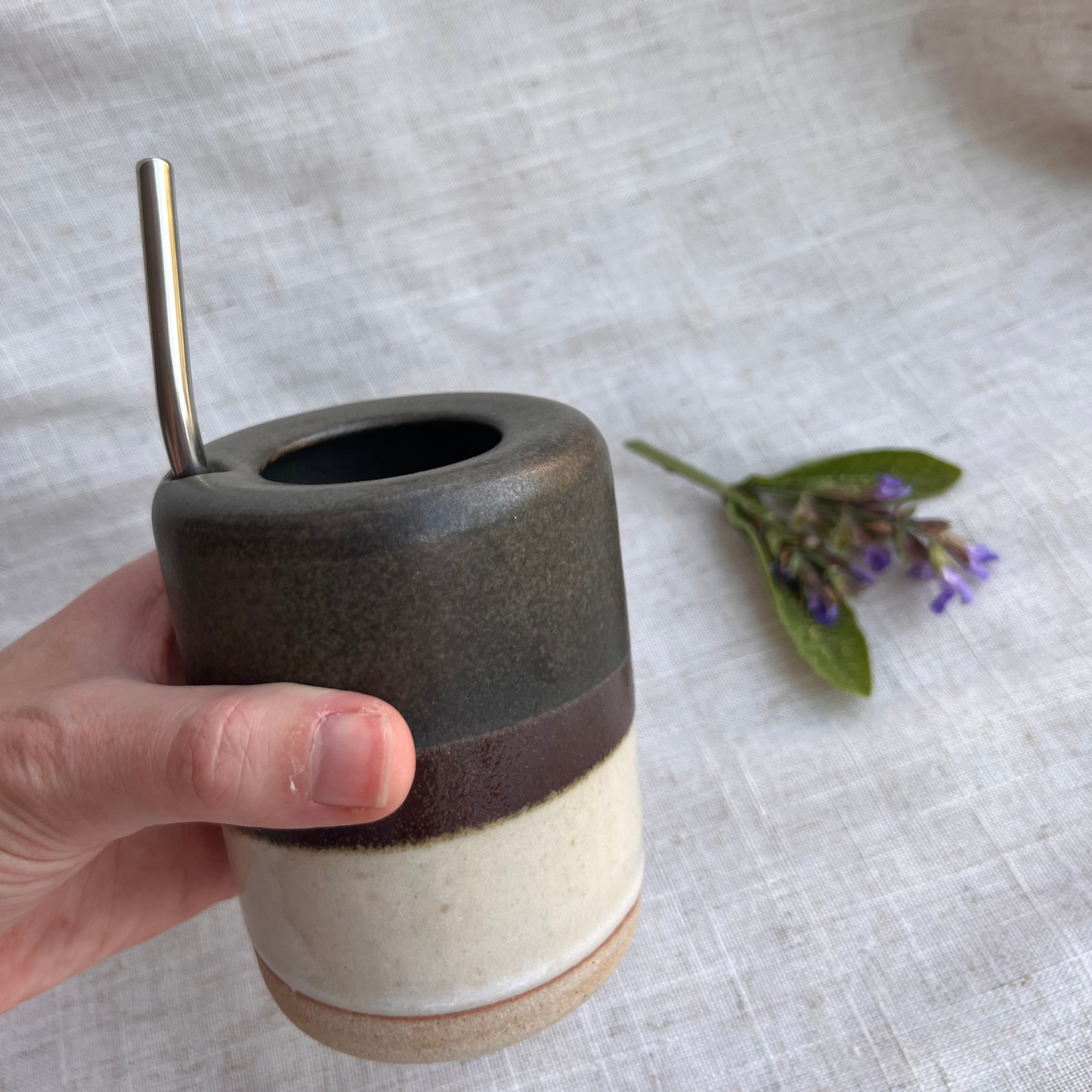 Forest Handmade Ceramic Travel Mug
