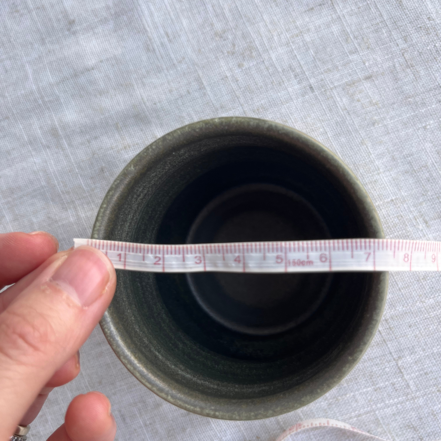 Forest Handmade Ceramic Ripple Cup