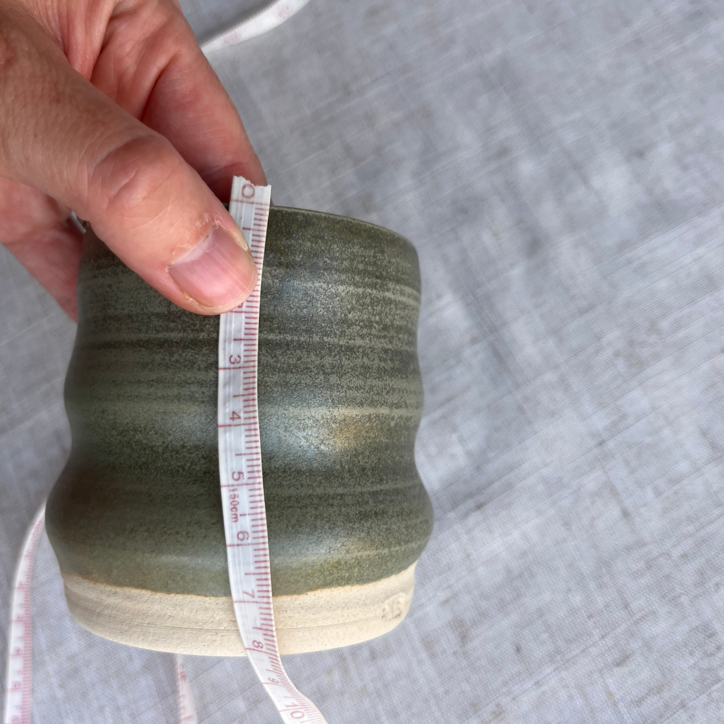 Forest Handmade Ceramic Ripple Cup