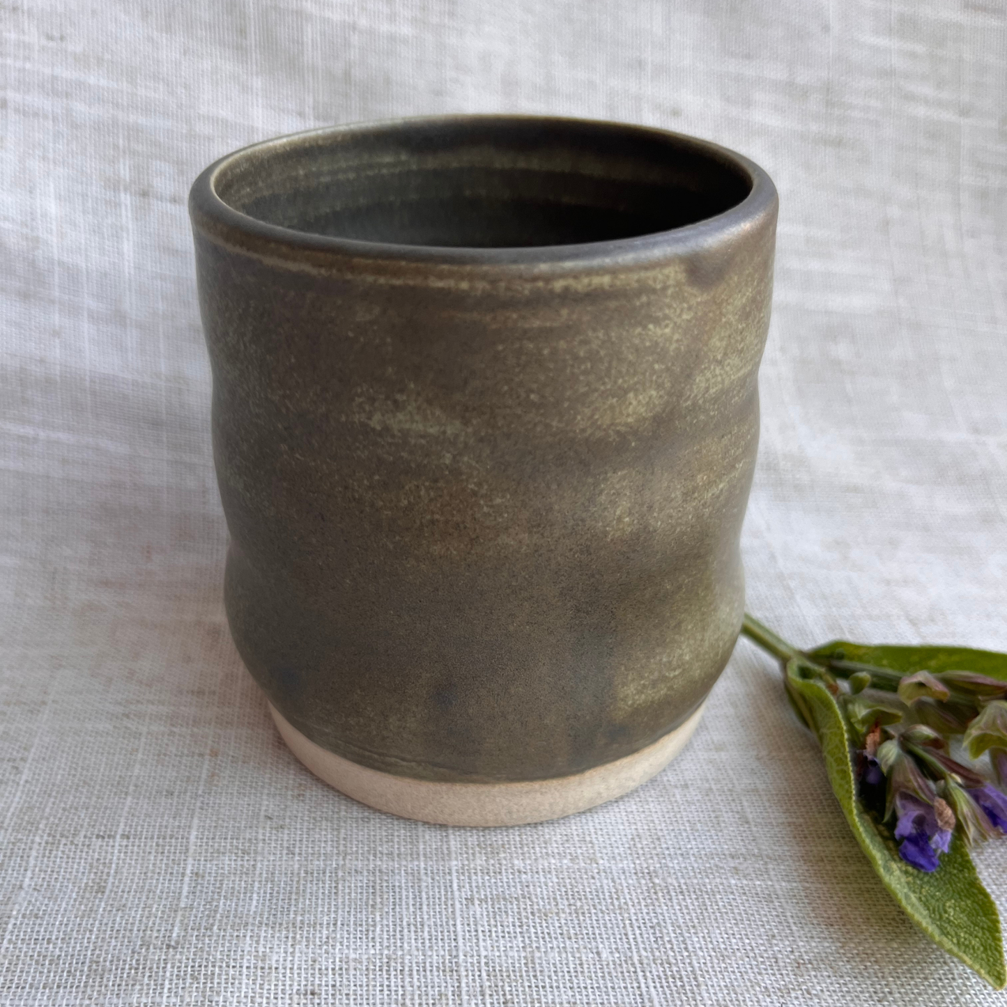 Forest Handmade Ceramic Ripple Cup