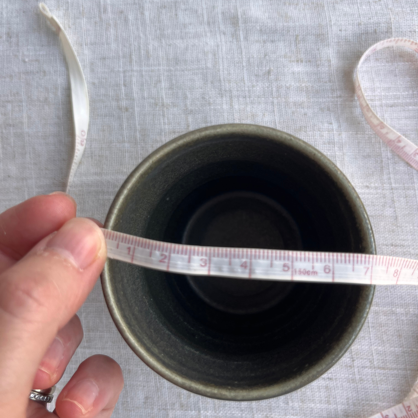 Forest Handmade Ceramic Ripple Cup
