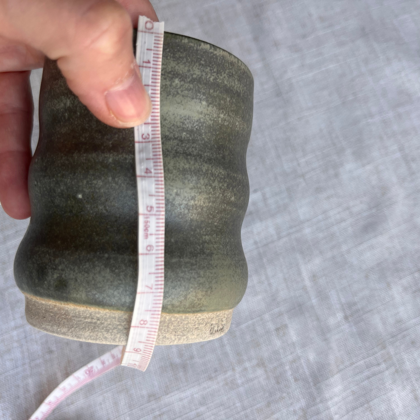 Forest Handmade Ceramic Ripple Cup