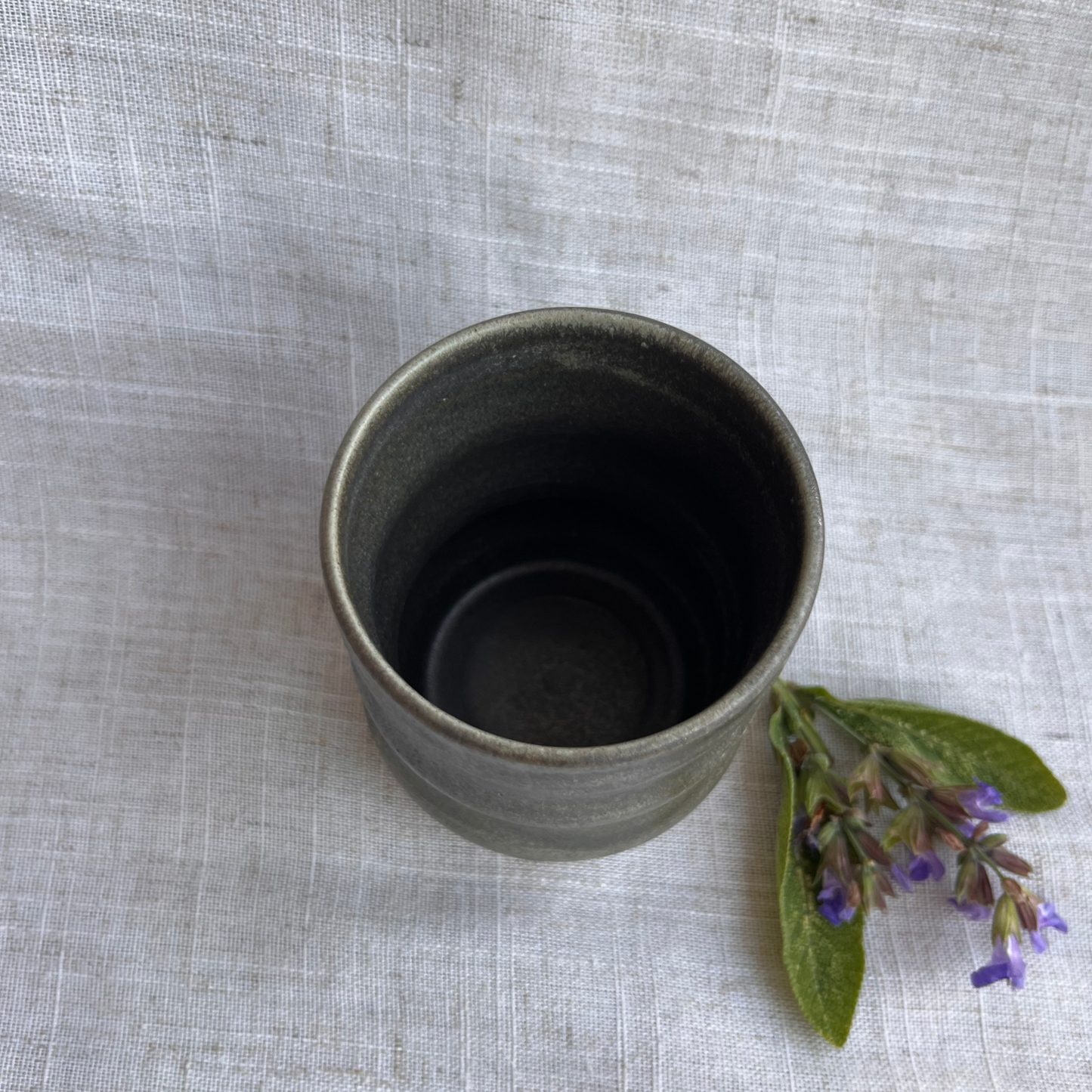 Forest Handmade Ceramic Ripple Cup