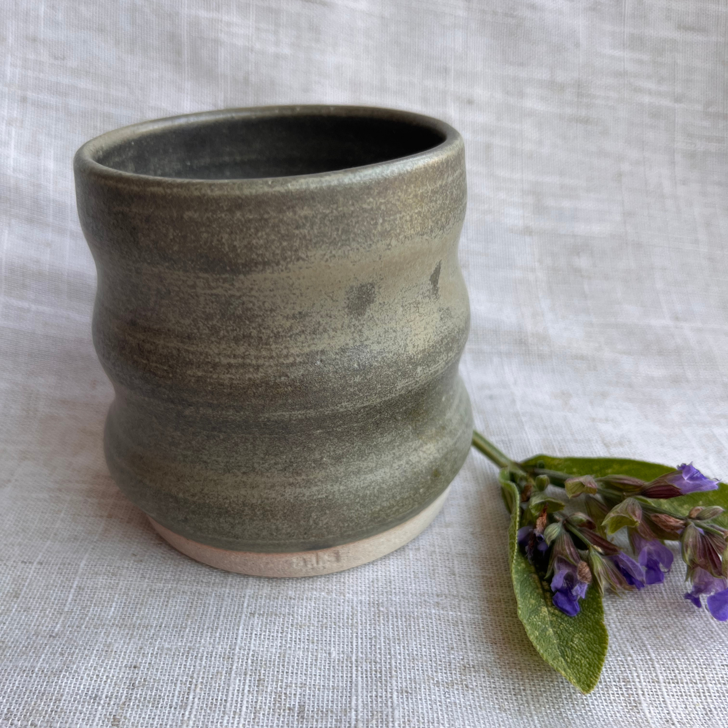 Forest Handmade Ceramic Ripple Cup