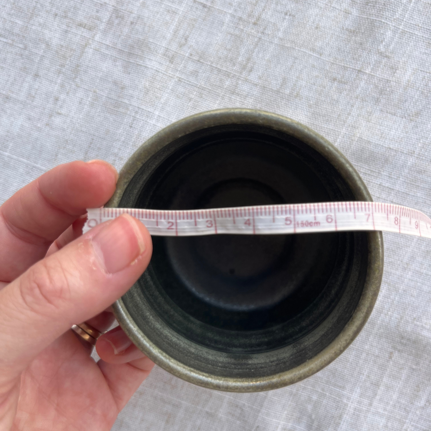 Forest Handmade Ceramic Ripple Cup