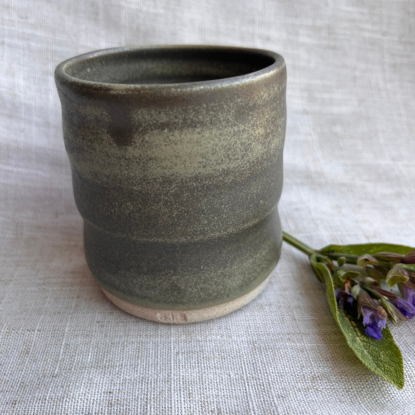 Forest Handmade Ceramic Ripple Cup