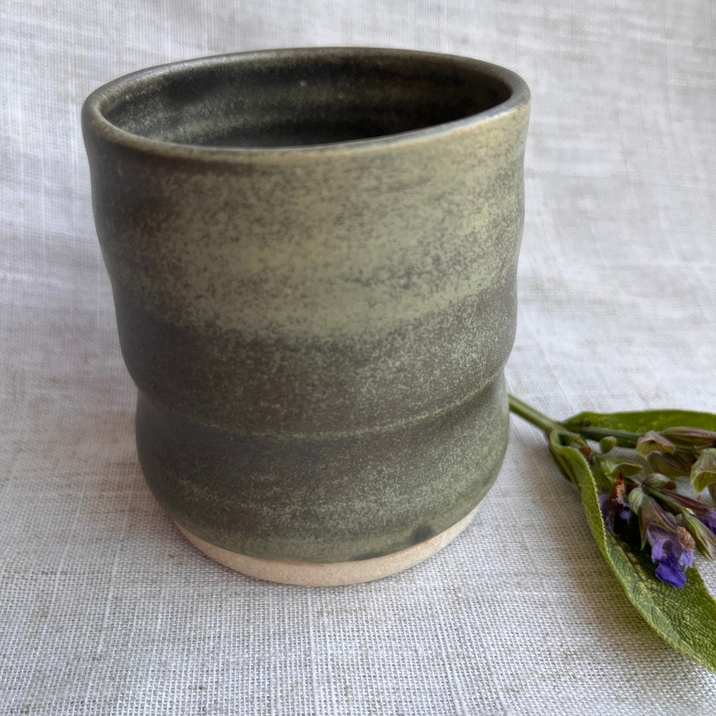 Forest Handmade Ceramic Ripple Cup