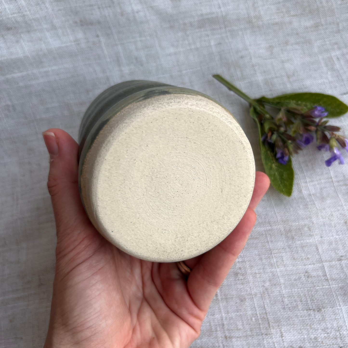 Forest Handmade Ceramic Ripple Cup