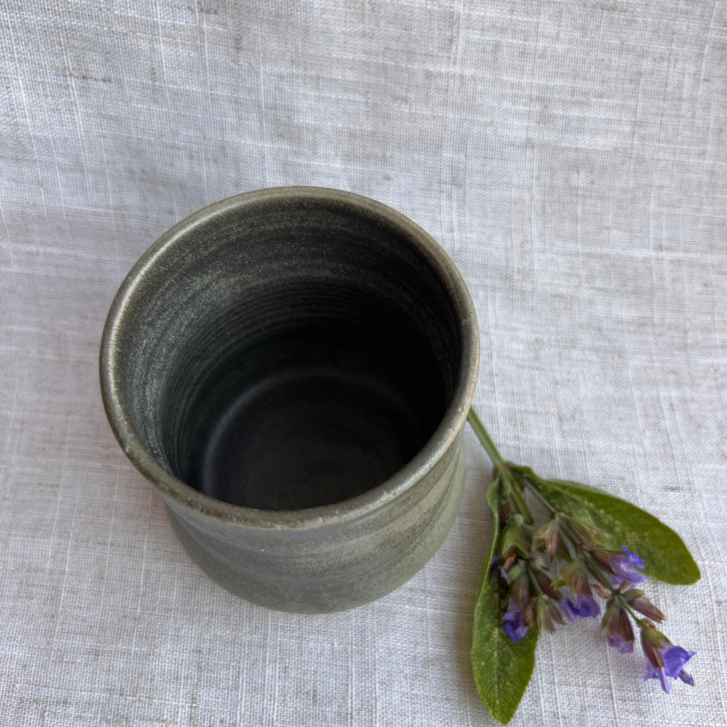 Forest Handmade Ceramic Ripple Cup