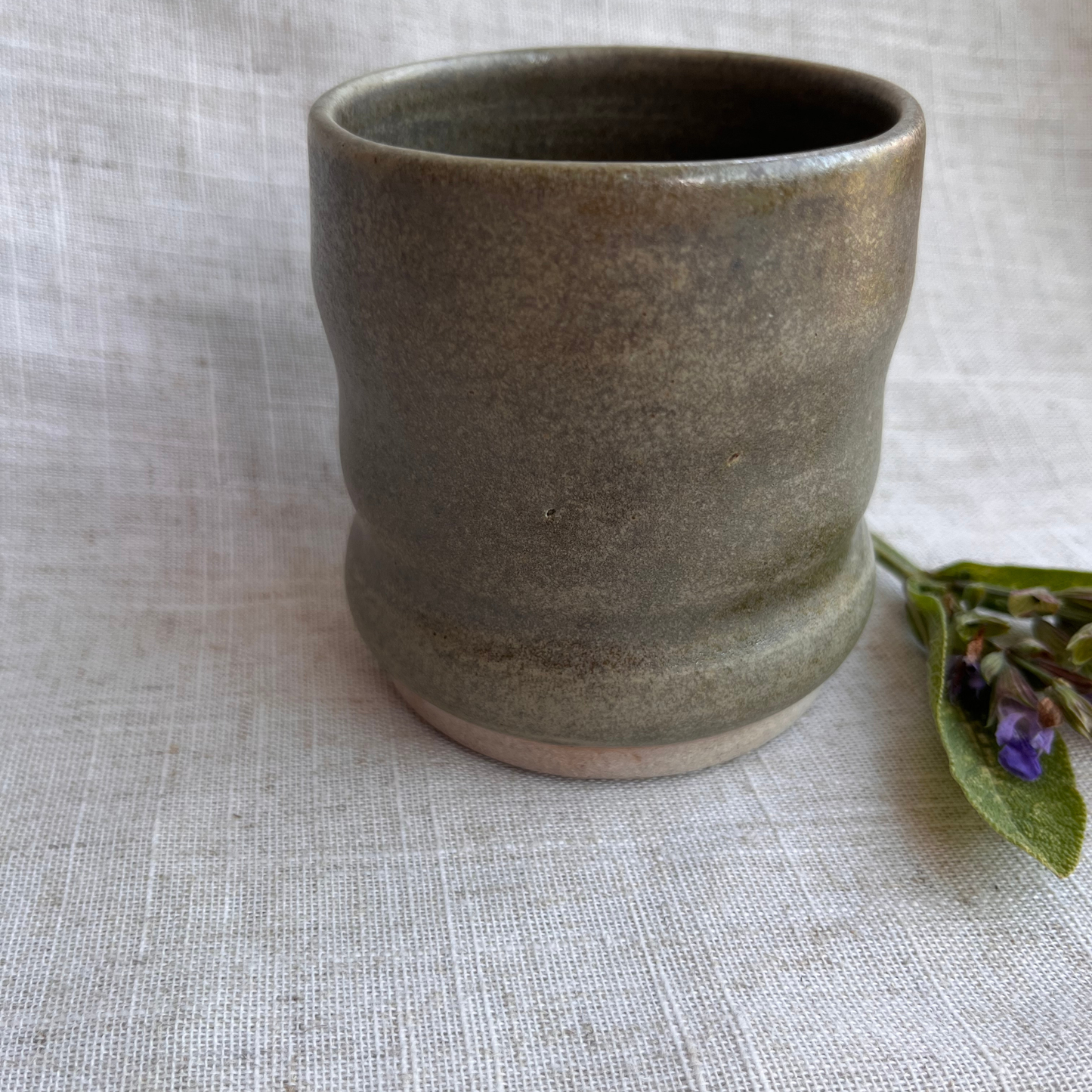 Forest Handmade Ceramic Ripple Cup