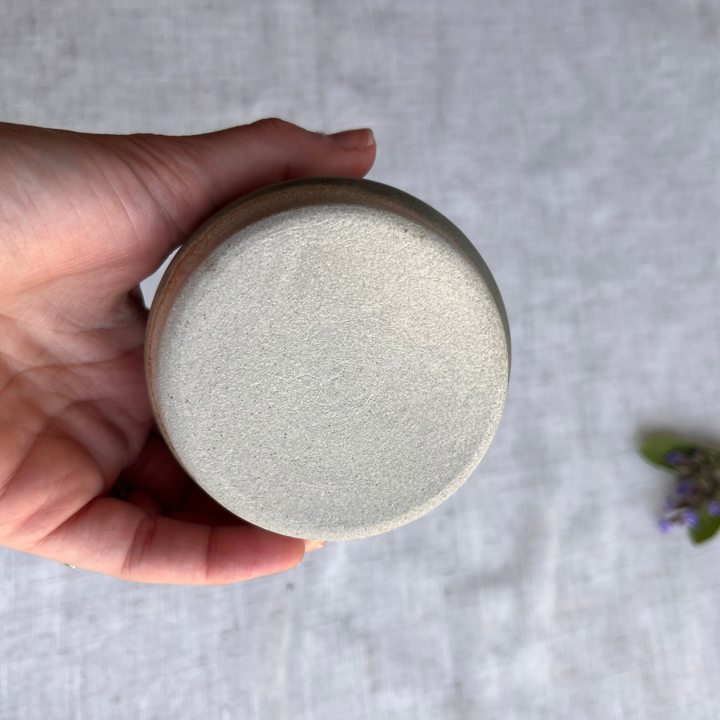Forest Handmade Ceramic Ripple Cup