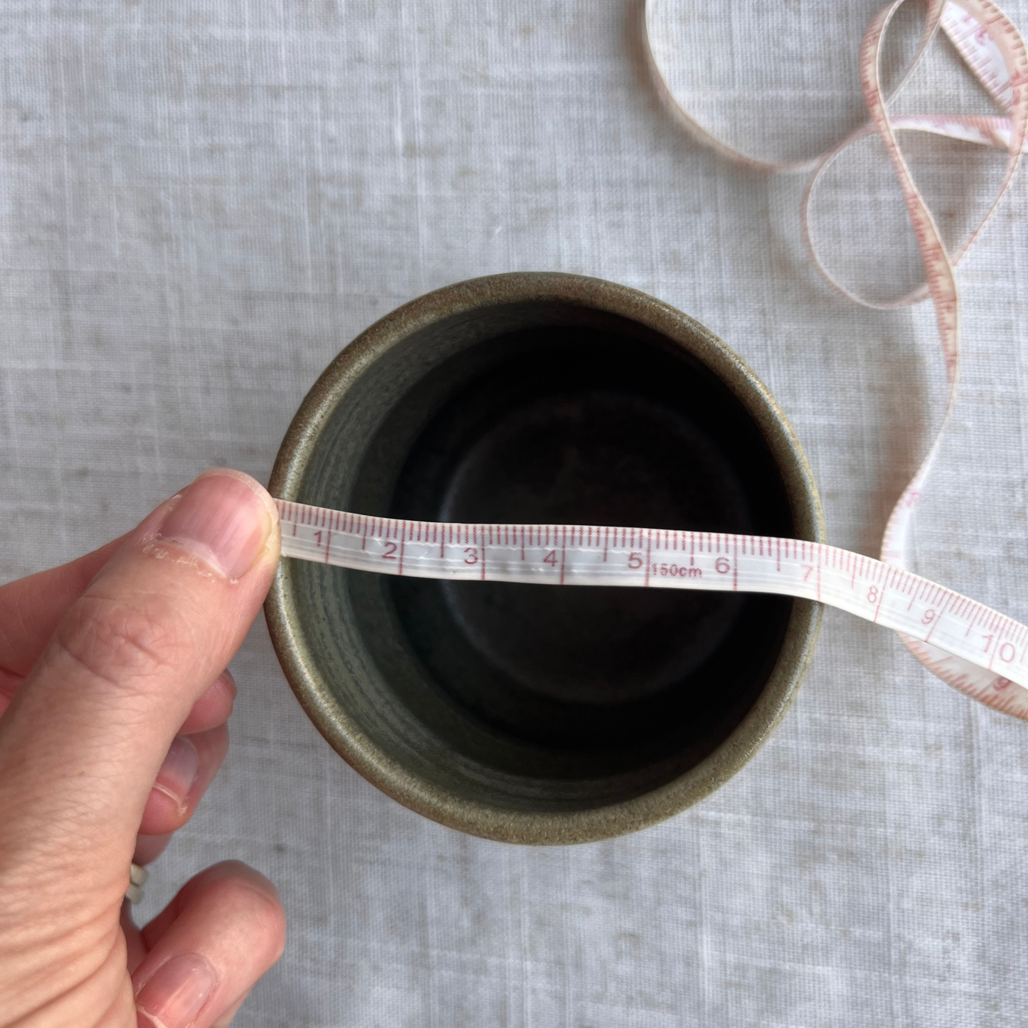 Forest Handmade Ceramic Ripple Cup
