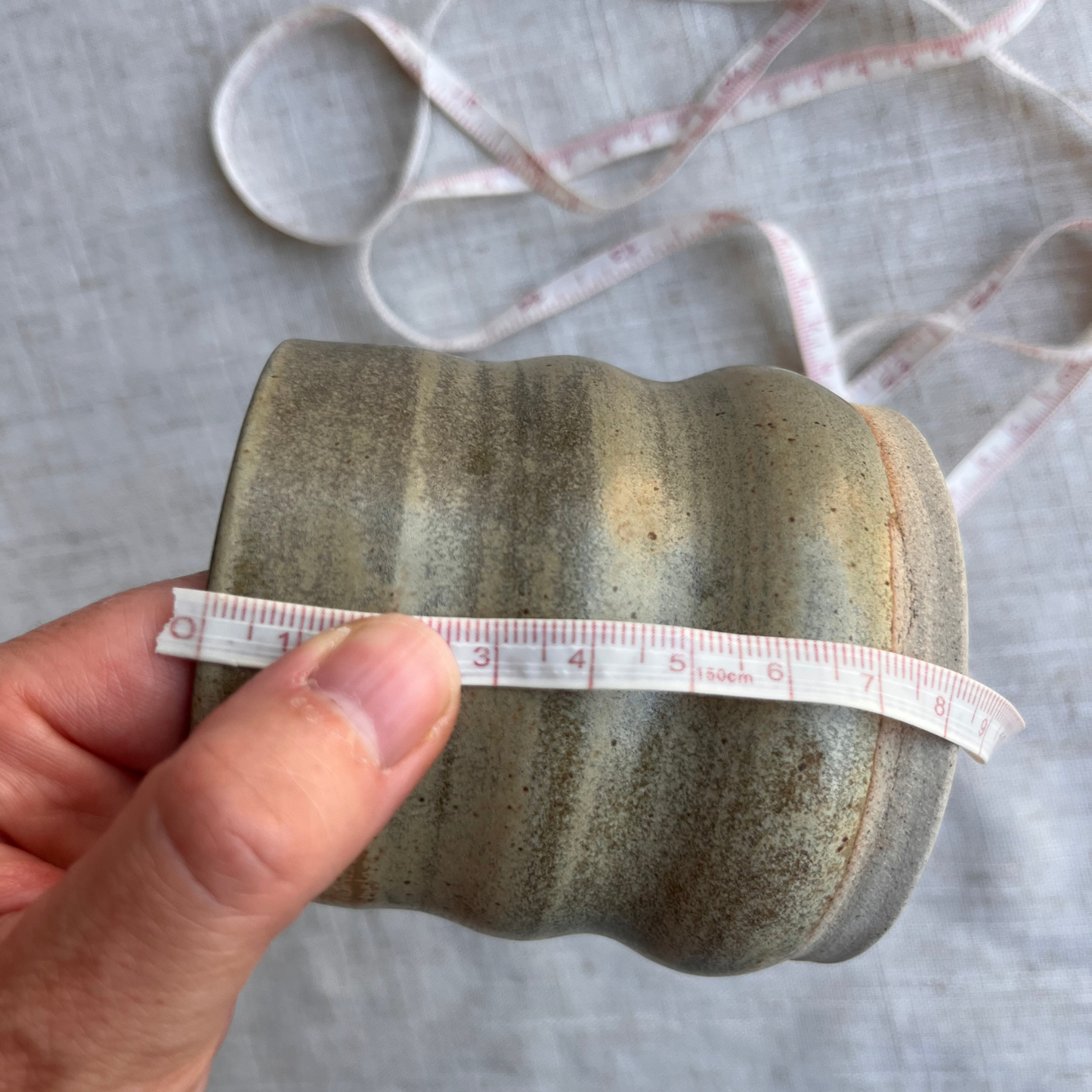 Forest Handmade Ceramic Ripple Cup