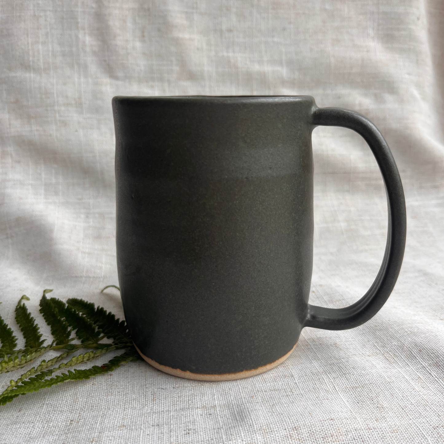 Forest Handmade Ceramic Tankard Green