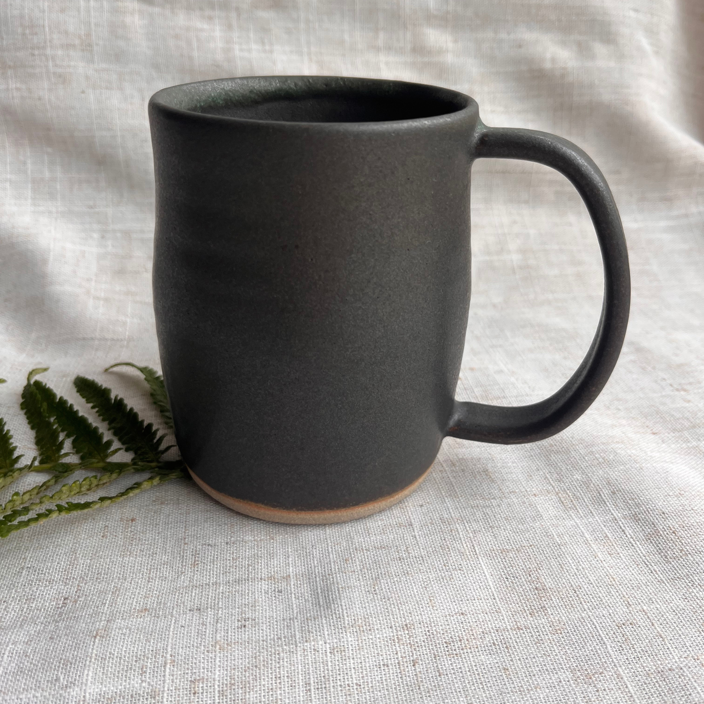 Forest Handmade Ceramic Tankard Green