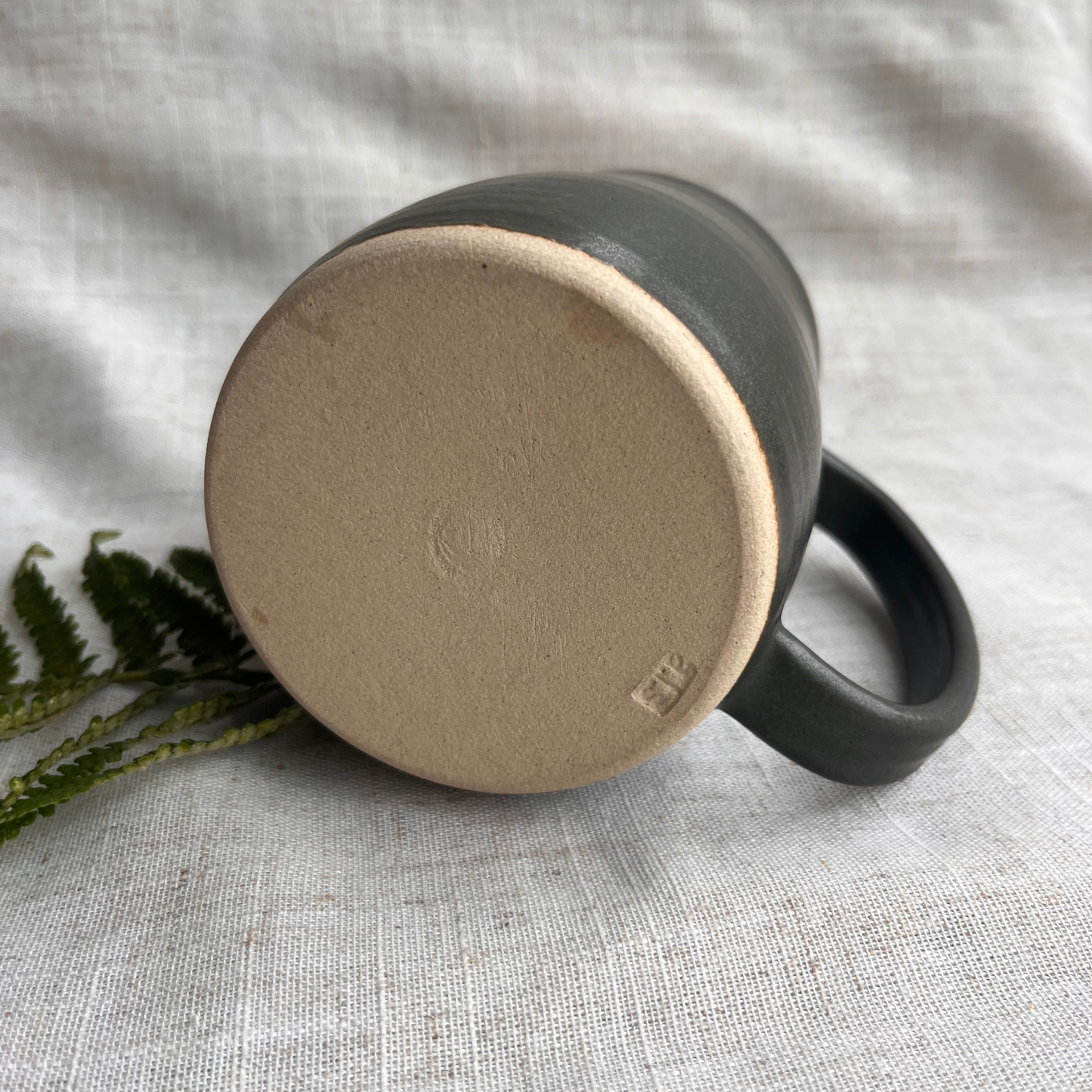 Forest Handmade Ceramic Tankard Green