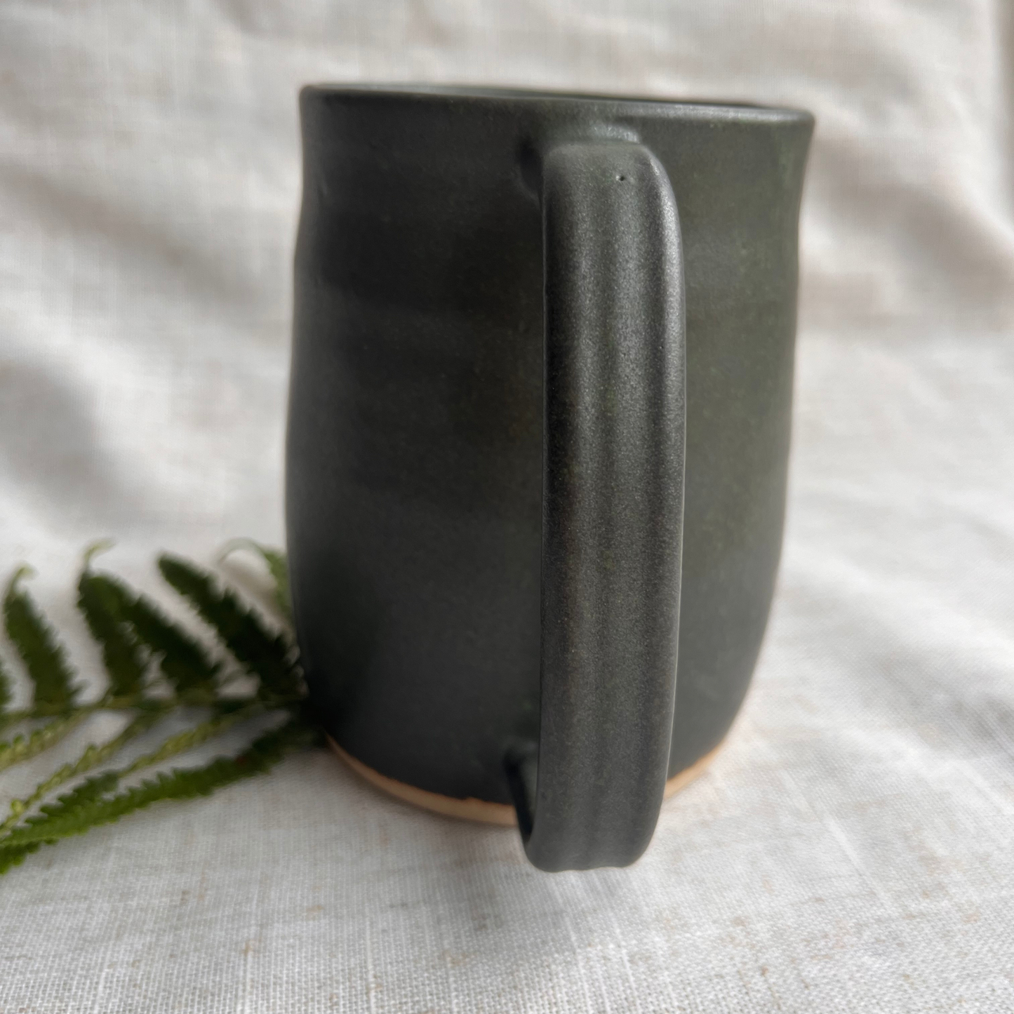 Forest Handmade Ceramic Tankard Green