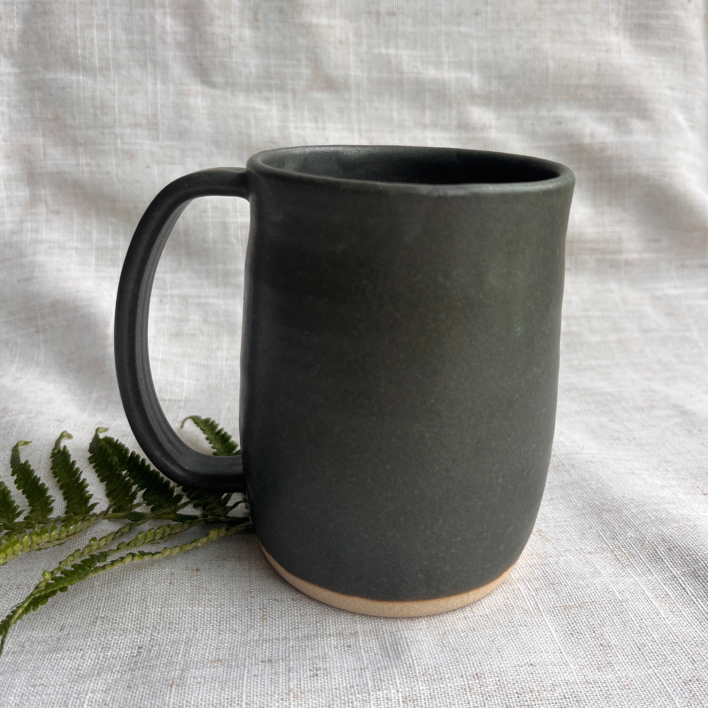 Forest Handmade Ceramic Tankard Green