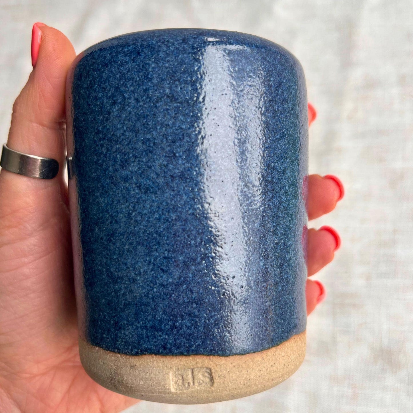 Handmade Ceramic Travel Mug | Ceramic take away mug | pottery to-go cup | sippy mug | commute travel mug | Handless | Unique British Gift