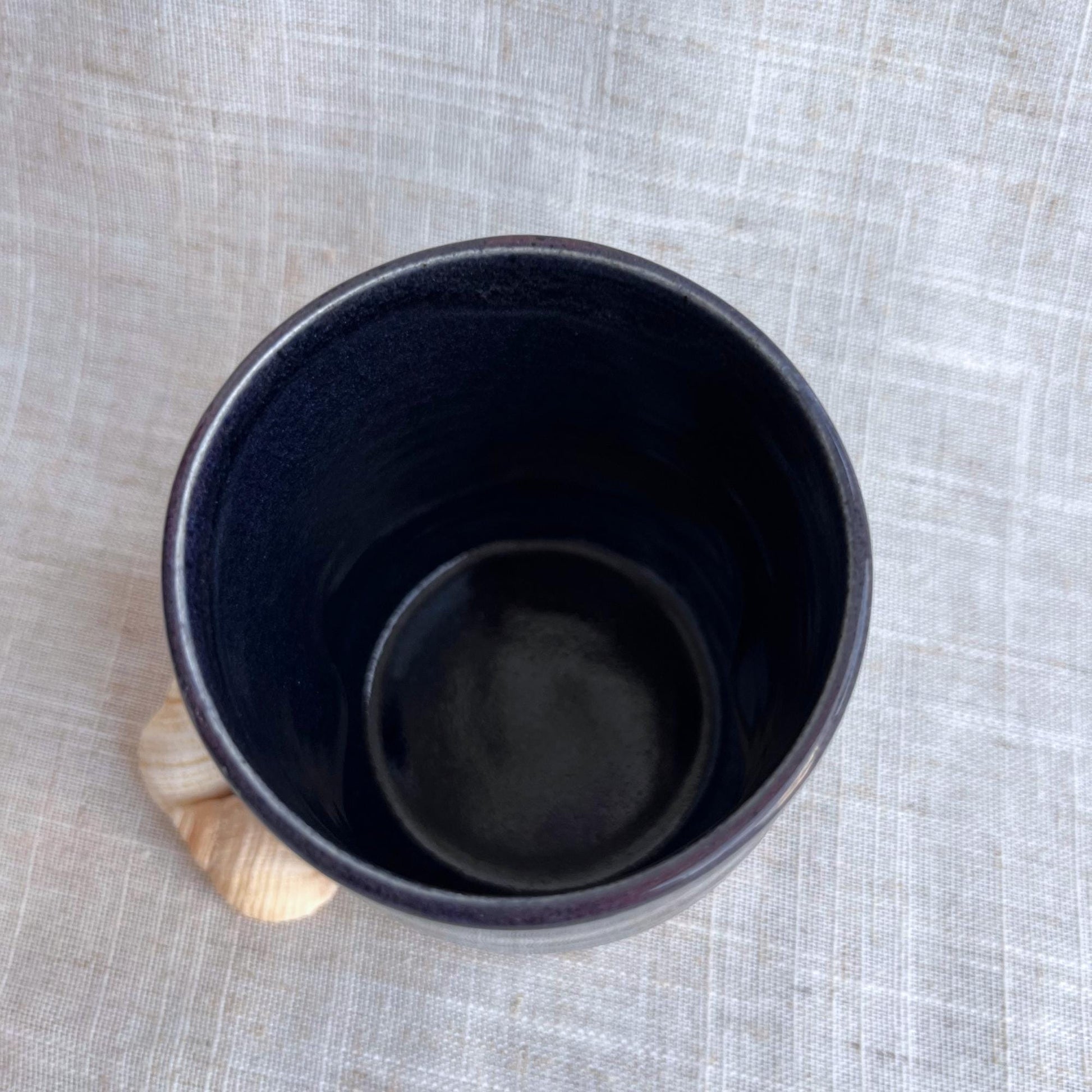 Handmade Ceramic Thumb Cup | Handleless Stoneware Coffee Cup | Unique British Gift | Ceramic Wine Cup | Dimple Cup | Cortado Coffee Cup |Mug