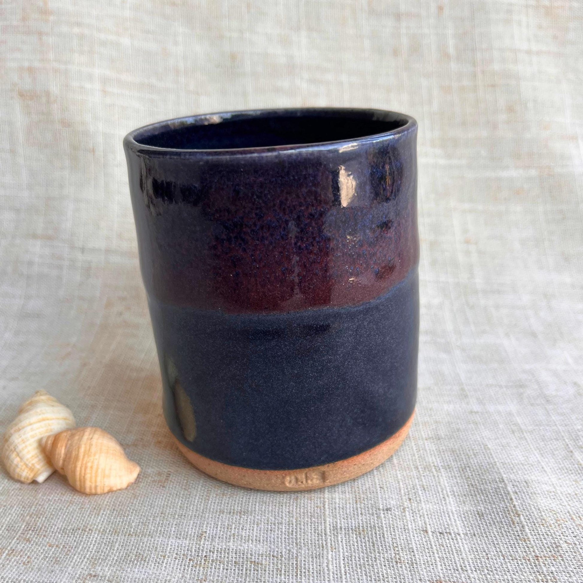 Handmade Ceramic Thumb Cup | Handleless Stoneware Coffee Cup | Unique British Gift | Ceramic Wine Cup | Dimple Cup | Cortado Coffee Cup |Mug
