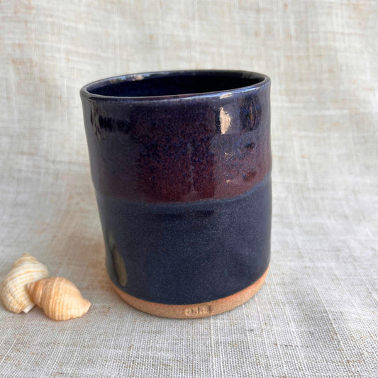 Handmade Ceramic Thumb Cup | Handleless Stoneware Coffee Cup | Unique British Gift | Ceramic Wine Cup | Dimple Cup | Cortado Coffee Cup |Mug