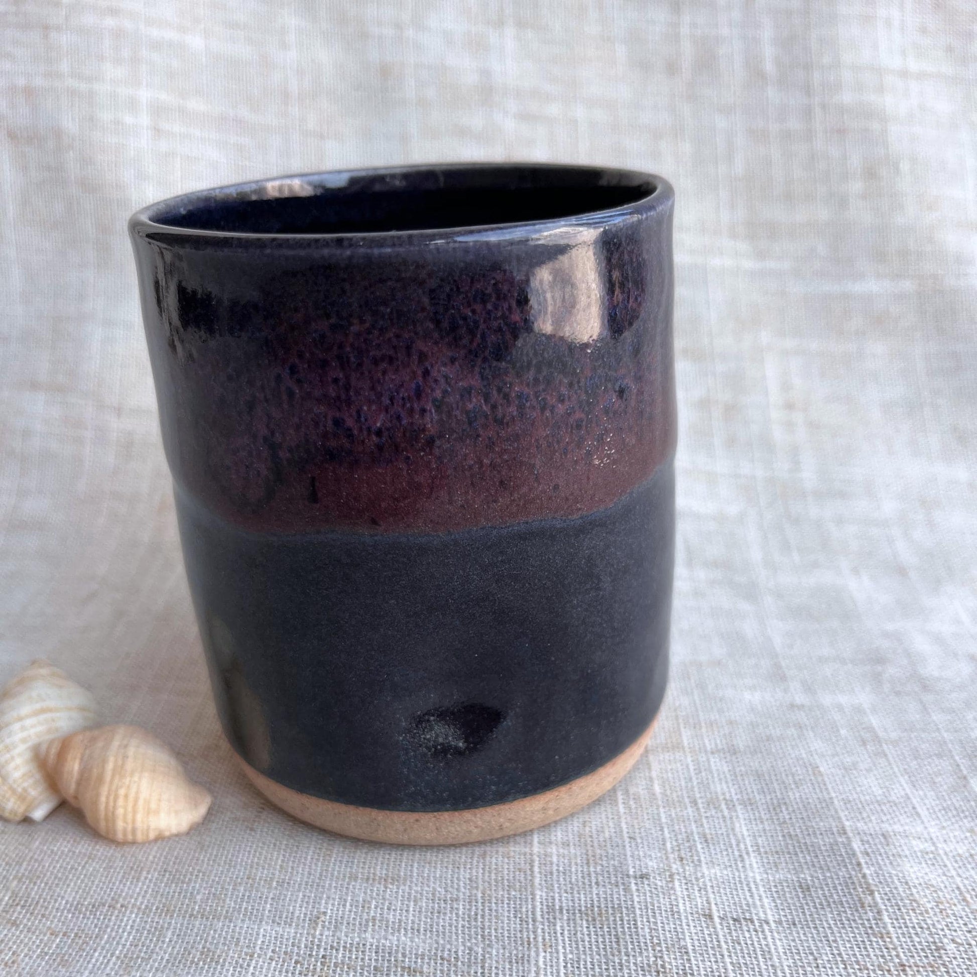 Handmade Ceramic Thumb Cup | Handleless Stoneware Coffee Cup | Unique British Gift | Ceramic Wine Cup | Dimple Cup | Cortado Coffee Cup |Mug