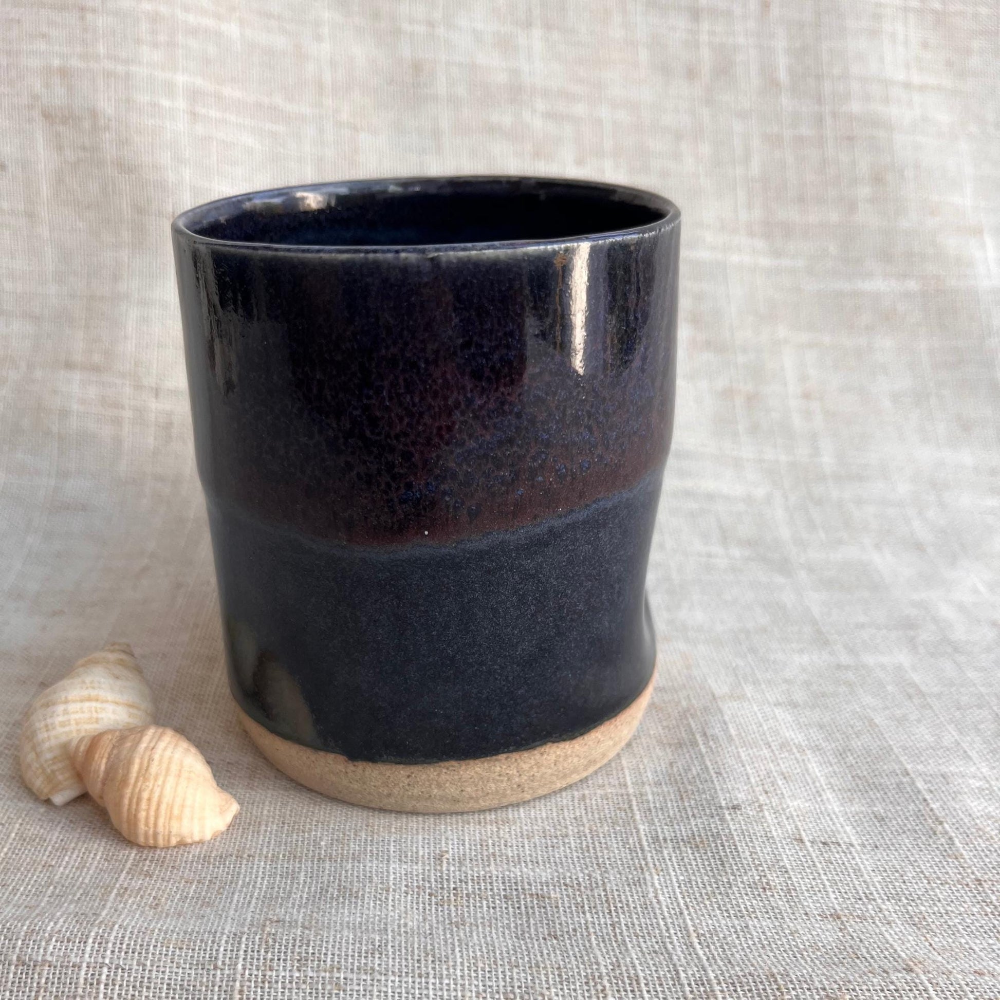 Handmade Ceramic Thumb Cup | Handleless Stoneware Coffee Cup | Unique British Gift | Ceramic Wine Cup | Dimple Cup | Cortado Coffee Cup |Mug