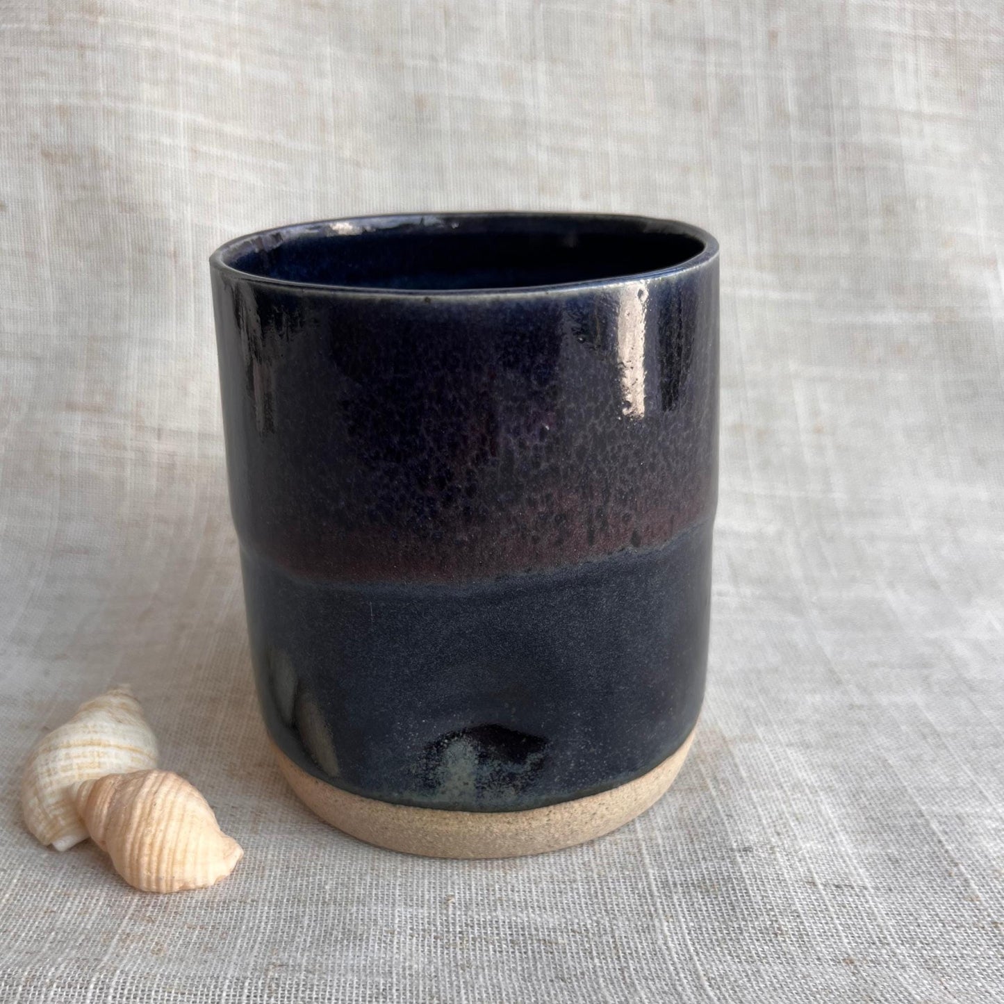 Handmade Ceramic Thumb Cup | Handleless Stoneware Coffee Cup | Unique British Gift | Ceramic Wine Cup | Dimple Cup | Cortado Coffee Cup |Mug