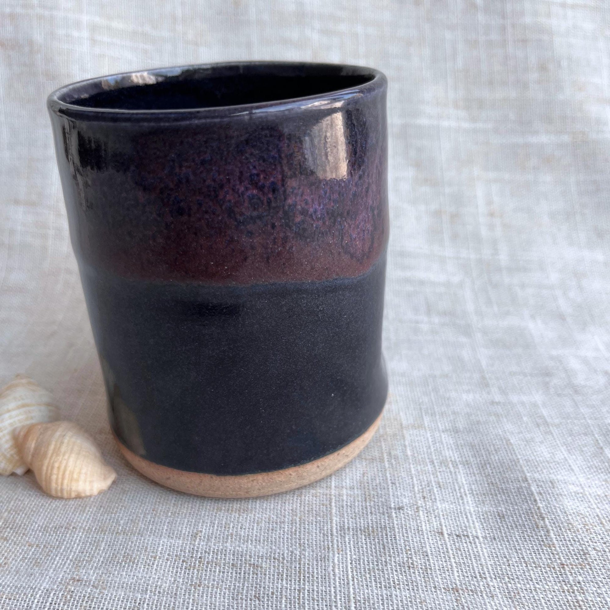 Handmade Ceramic Thumb Cup | Handleless Stoneware Coffee Cup | Unique British Gift | Ceramic Wine Cup | Dimple Cup | Cortado Coffee Cup |Mug
