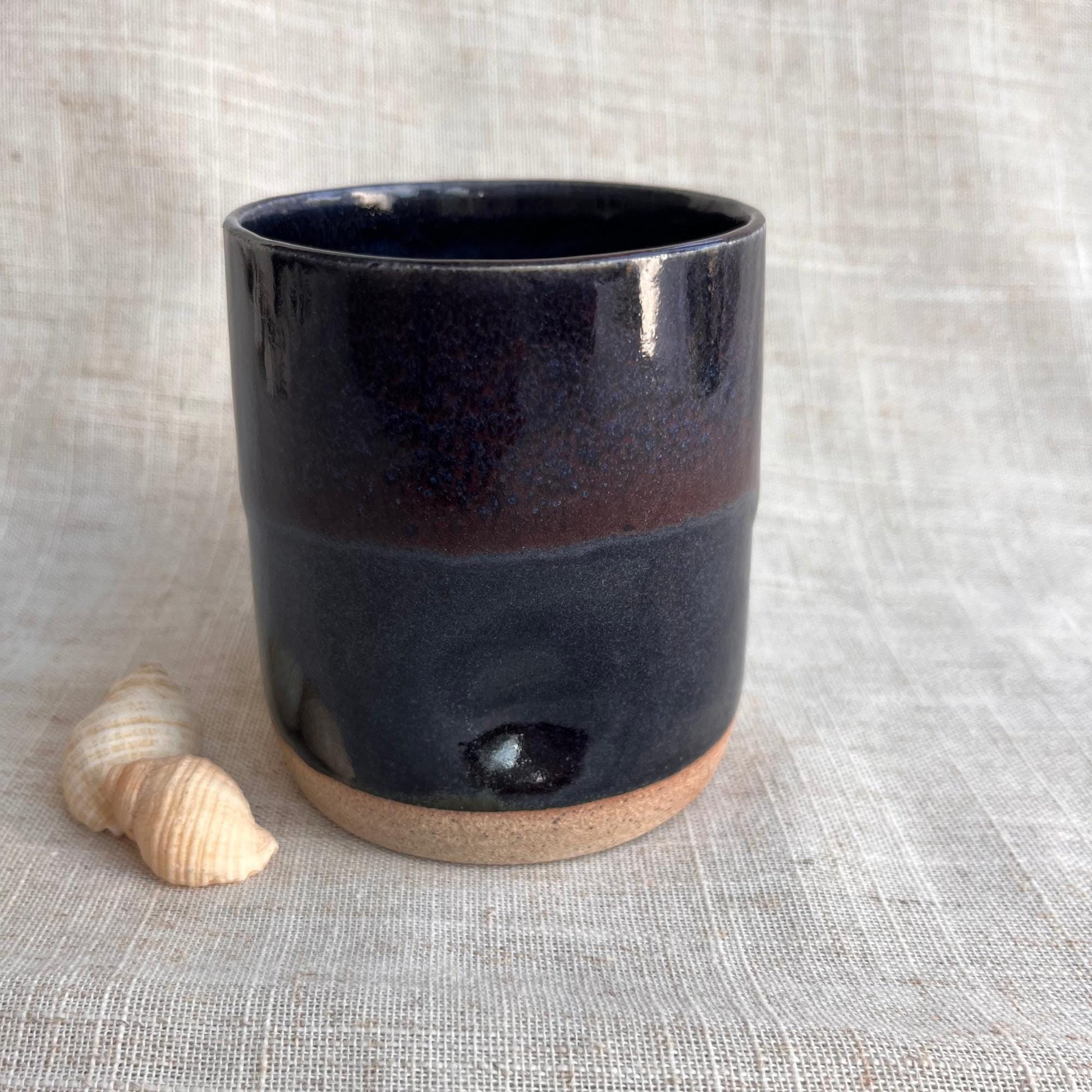 Handmade Ceramic Thumb Cup | Handleless Stoneware Coffee Cup | Unique British Gift | Ceramic Wine Cup | Dimple Cup | Cortado Coffee Cup |Mug