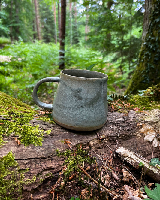 Handmade Forest Moss Ceramic Mug