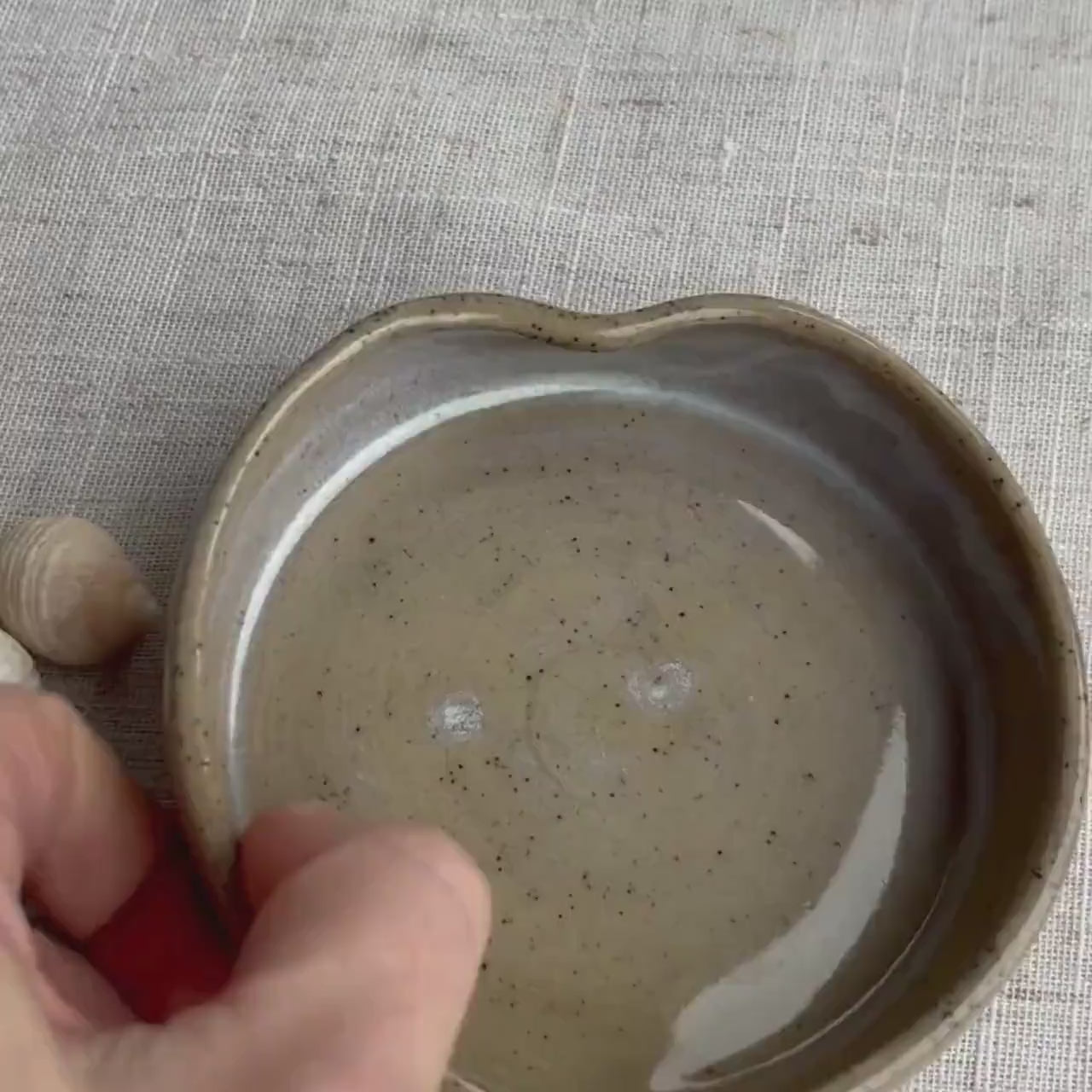 Handmade Trinket Dish | Ceramic Jewellery Dish | Heart shape Pottery | Pottery Ring Dish | Jewellery Holder | Made in the UK