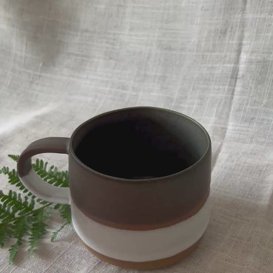 Handmade ceramic mug, ceramic mug rustic, ceramic mug fall, UK Made