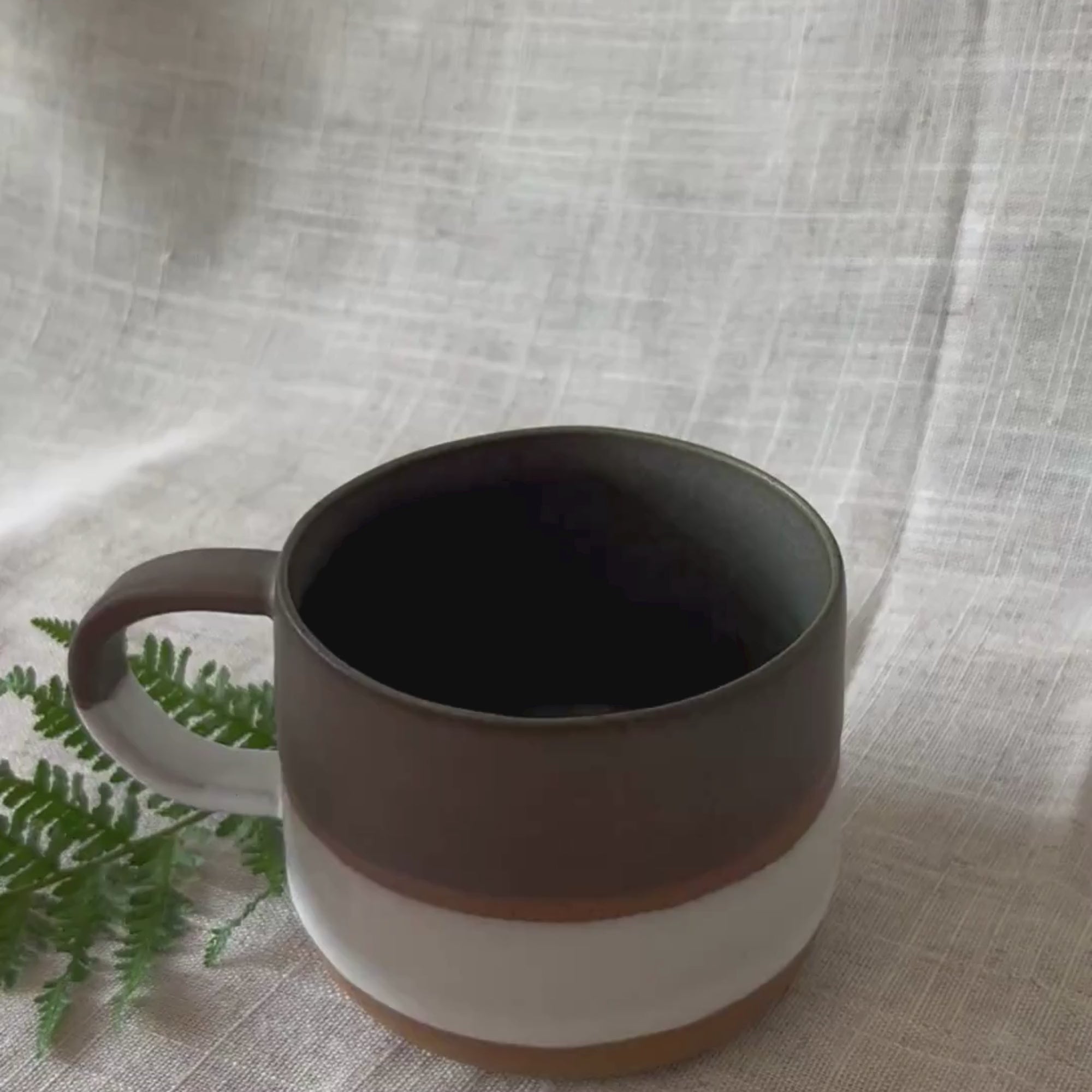 Handmade ceramic mug, ceramic mug rustic, ceramic mug fall, UK Made