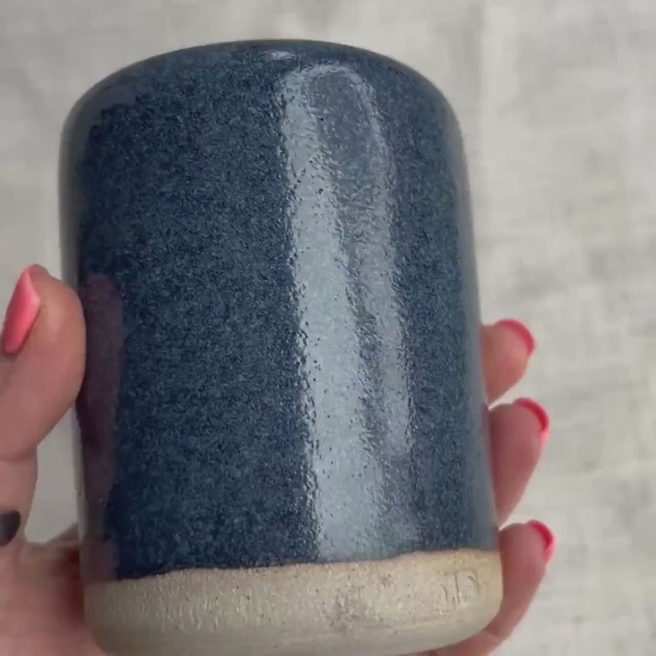 Handmade Ceramic Travel Mug | Ceramic take away mug | pottery to-go cup | sippy mug | commute travel mug | Handless | Unique British Gift