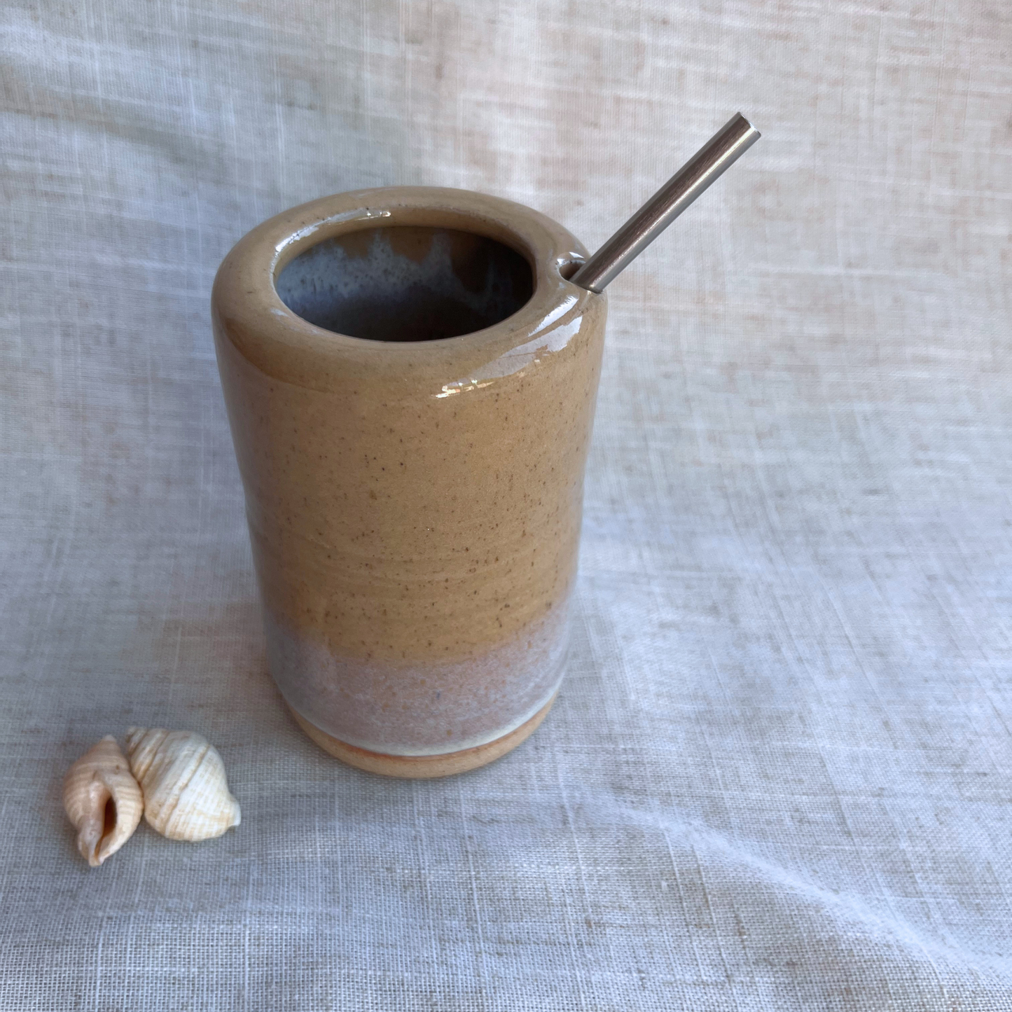 Coastal Handmade Ceramic Travel Mug