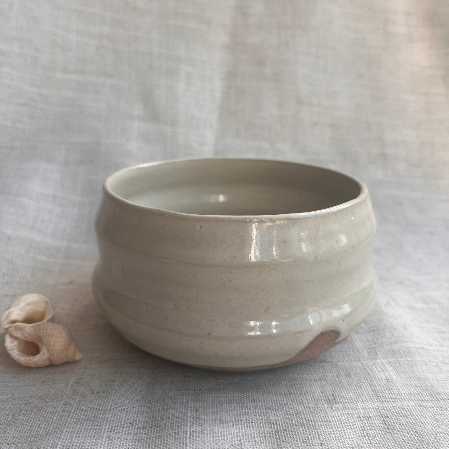 Coastal Handmade Ceramic Bowl Beige