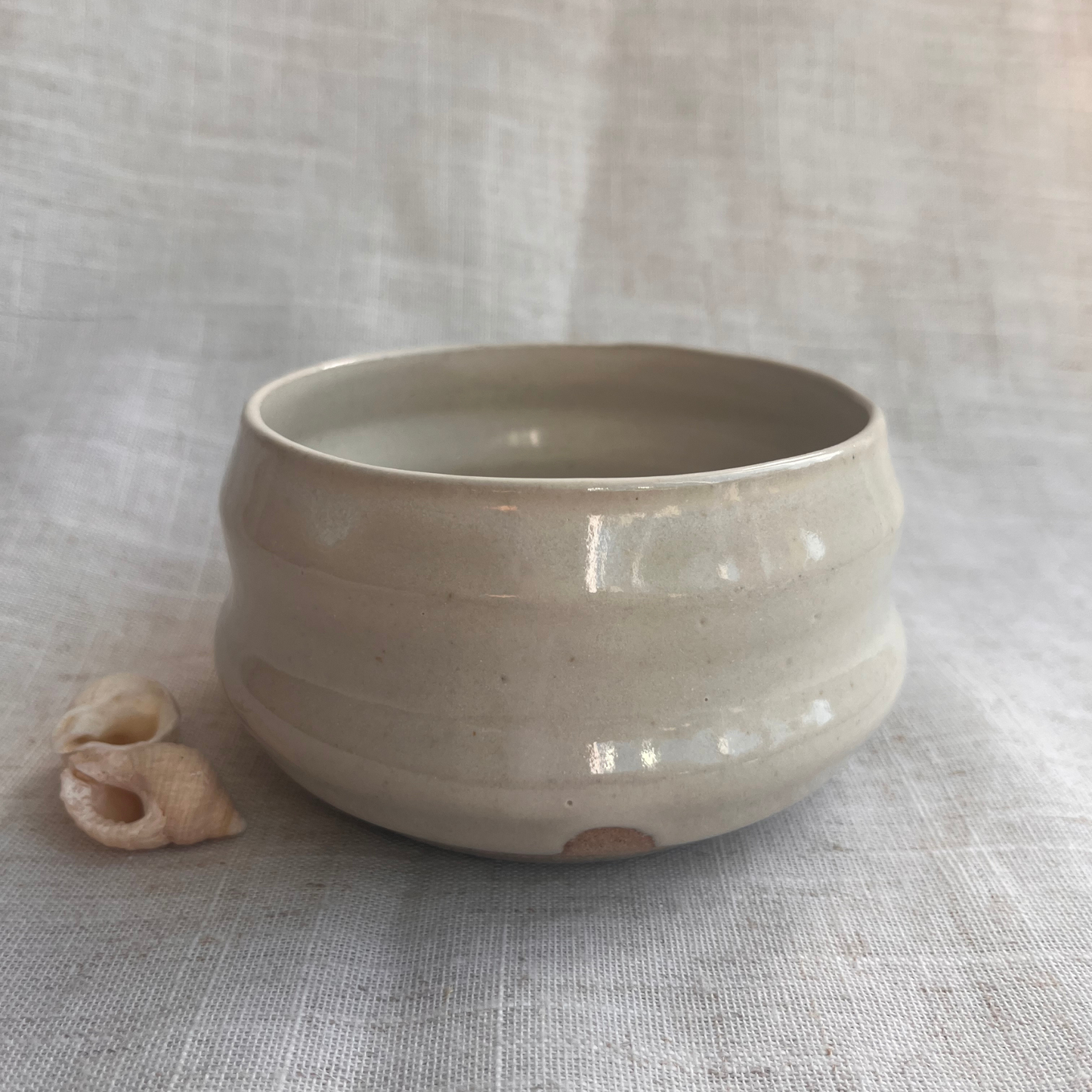 Coastal Handmade Ceramic Bowl Beige