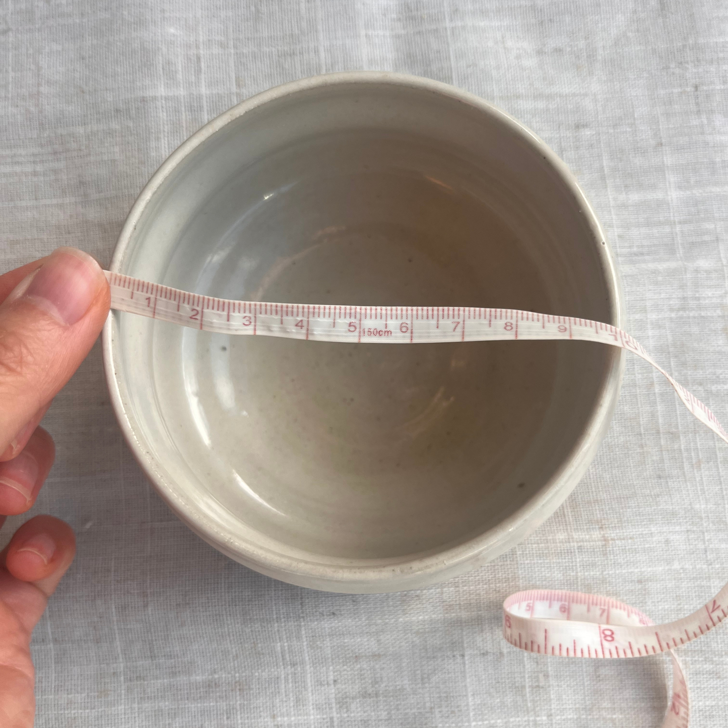 Coastal Handmade Ceramic Bowl Beige