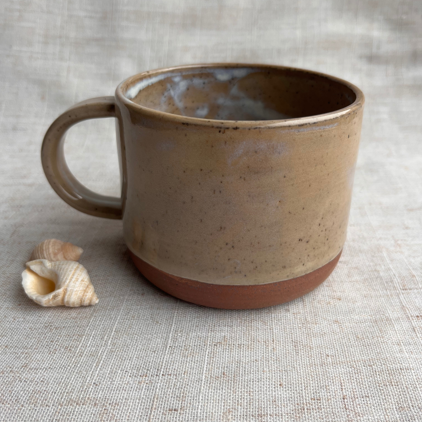 Handmade Ceramic Mug, Coastal Seashell Range
