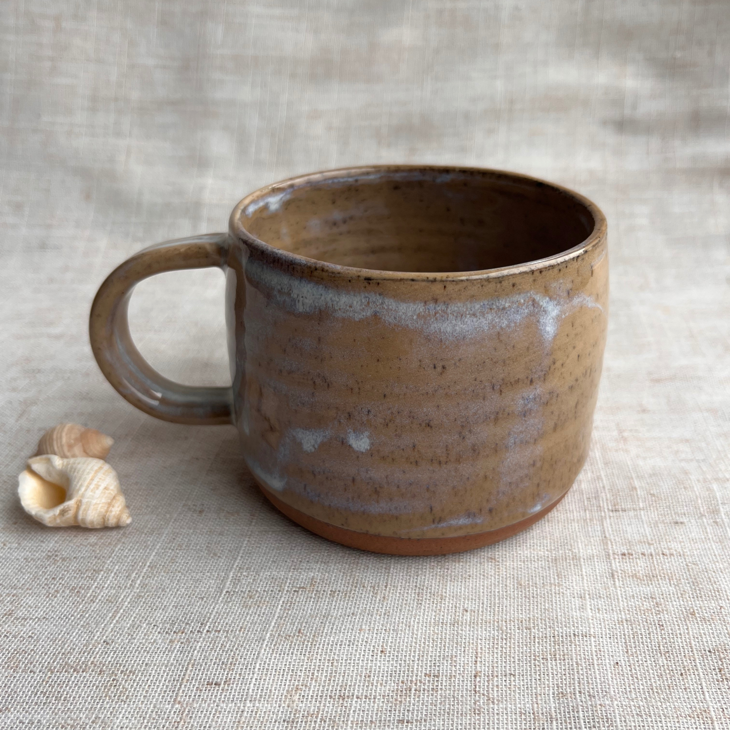 Handmade Ceramic Mug, Coastal Seashell Range
