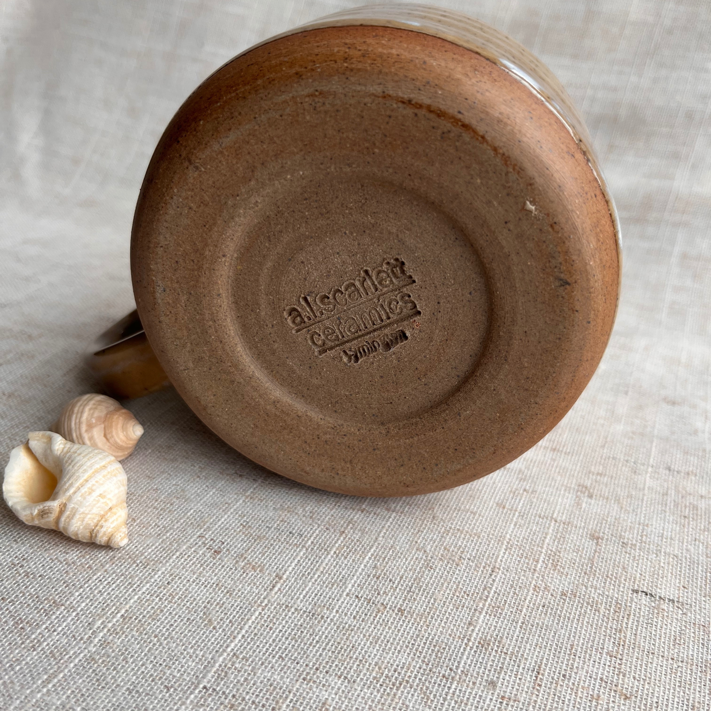 Handmade Ceramic Mug, Coastal Seashell Range